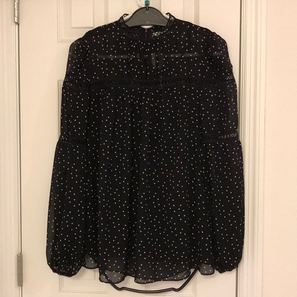 Size S 💖 Max Studio Long Sleeve Blouse Pretty - Picture 2 of 8